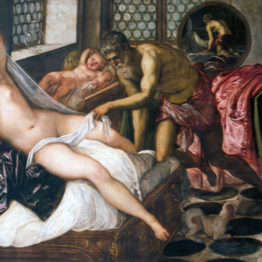Tintoretto. Venus, Vulcano y Marte, hacia 1555. Alte Pinakothek, Múnich