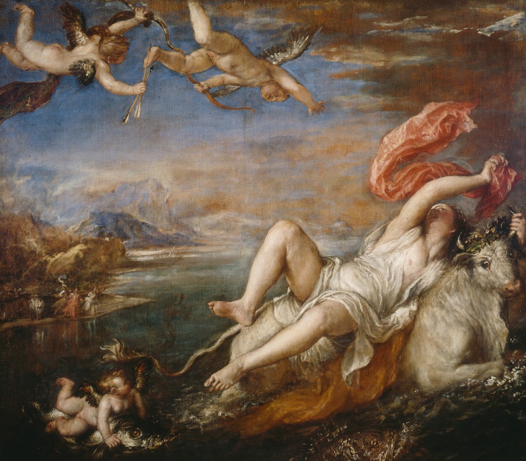 Tiziano. El rapto de Europa, hacia 1559-1562. Isabella Stewart Gardner Museum