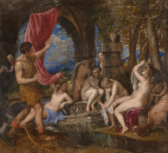 Tiziano. Diana y Acteón, 1556-1559. National Galleries of Scotland