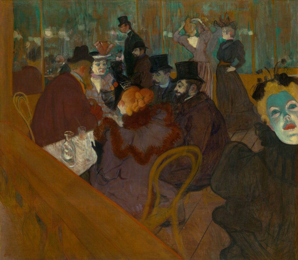 Toulouse-Lautrec. En el Moulin Rouge, 1892-1895. The Art Institute of Chicago