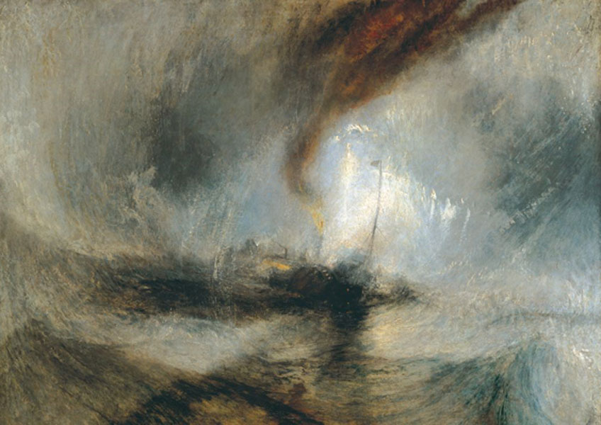 Turner. ormenta de nieve-Vapor frente a la bocana de un puerto. 1842. Tate Britain