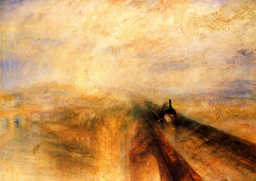 Turner. Lluvia, vapor y velocidad, 1844. National Gallery, Londres
