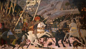 Paolo Uccello. La batalla de San Romano. National Gallery