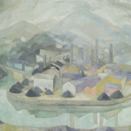 Vázquez Díaz. La fábrica bajo la niebla, hacia 1920. Museo de Bellas Artes de Bilbao