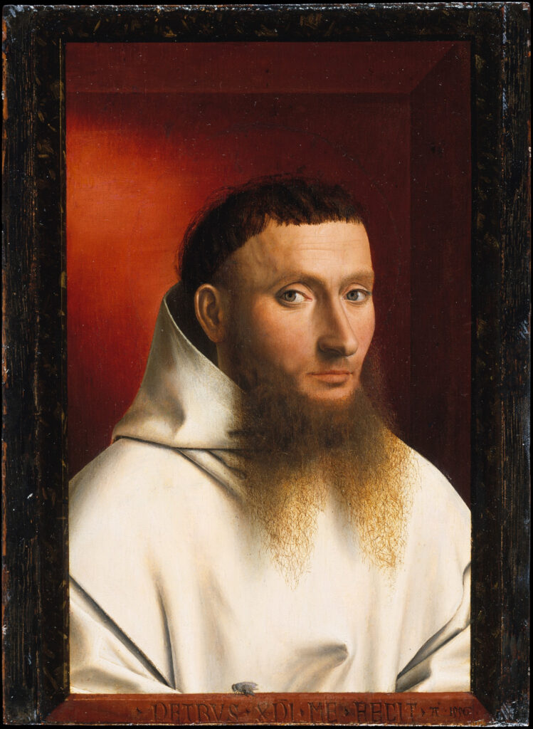 Petrus Christus. Retrato de cartujo, 1446. Metropolitan Museum, Nueva York
