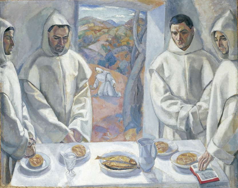 Vázquez Díaz. Los monjes blancos, hacia 1925. Museo de Bellas Artes de Bilbao
