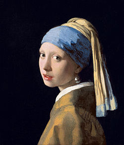 Vermeer. La muchacha con el pendiente de perla, hacia 1665. Mauritshuis, La Haya