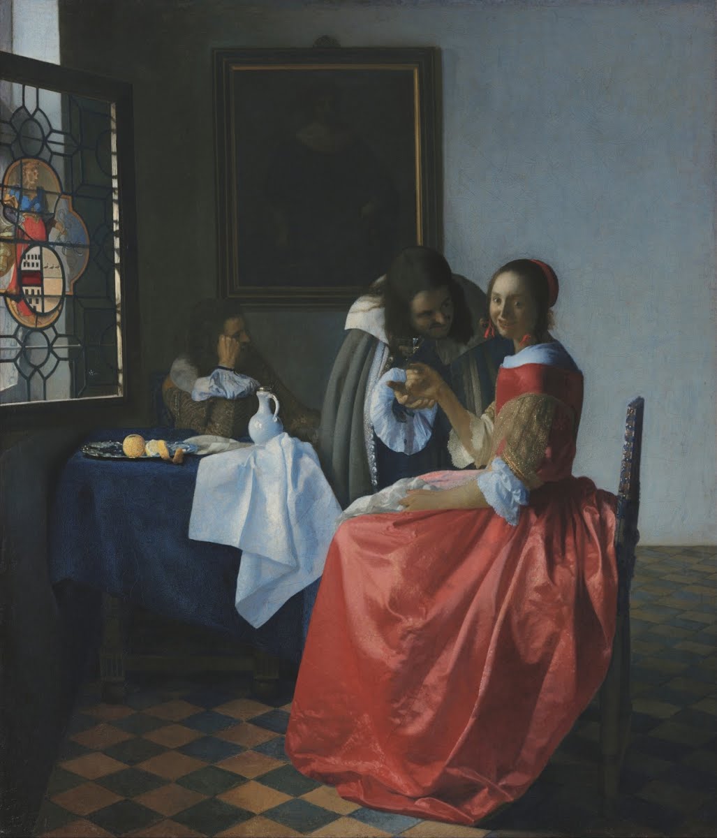 Vermeer. La muchacha con el vaso de vino, 1659-1660. Herzog Anton Ulrich Museum, Braunschweig 