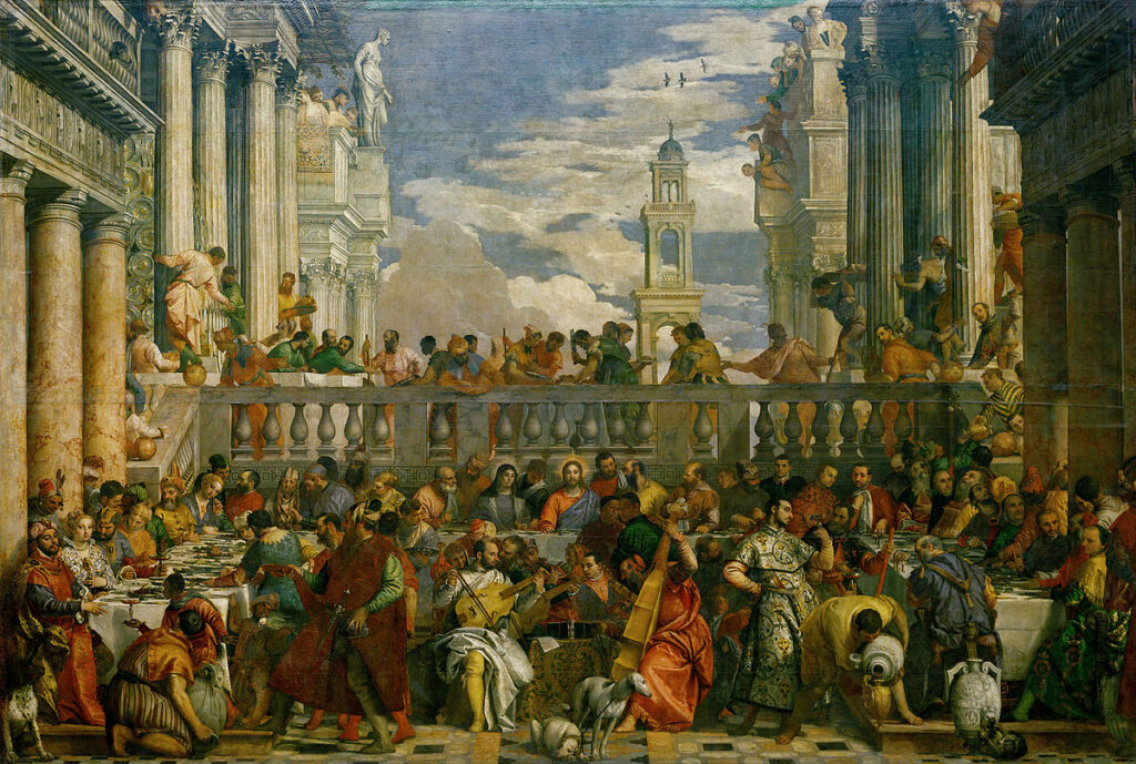 Veronés. Las bodas de Canáan, 1562-1563. Museo del Louvre, París