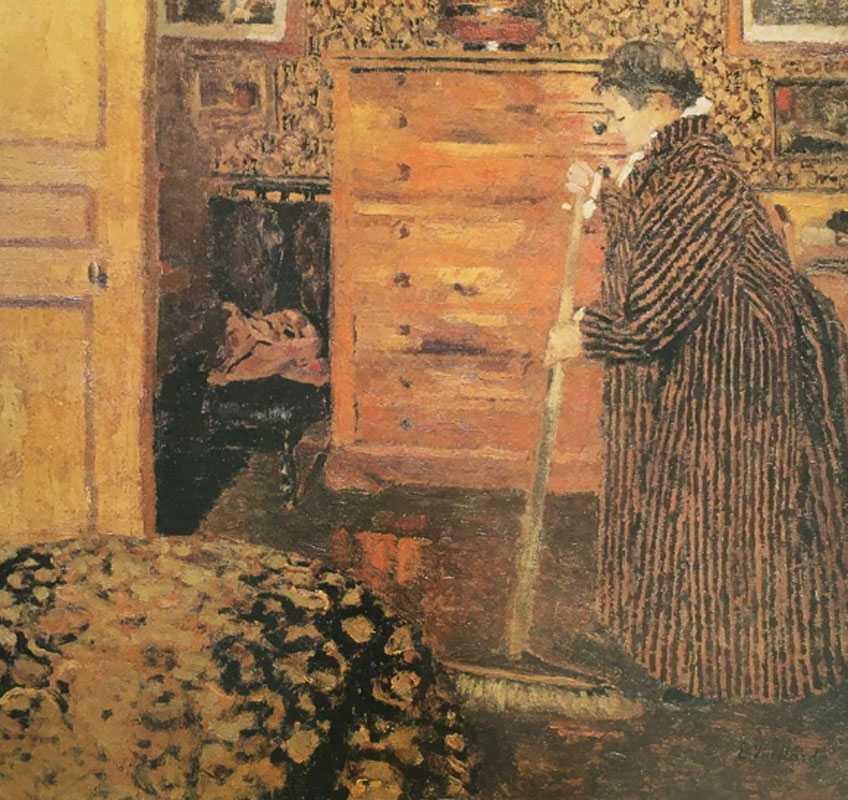 Édouard Vuillard. Mujer barriendo, 1892. Phillips Collection