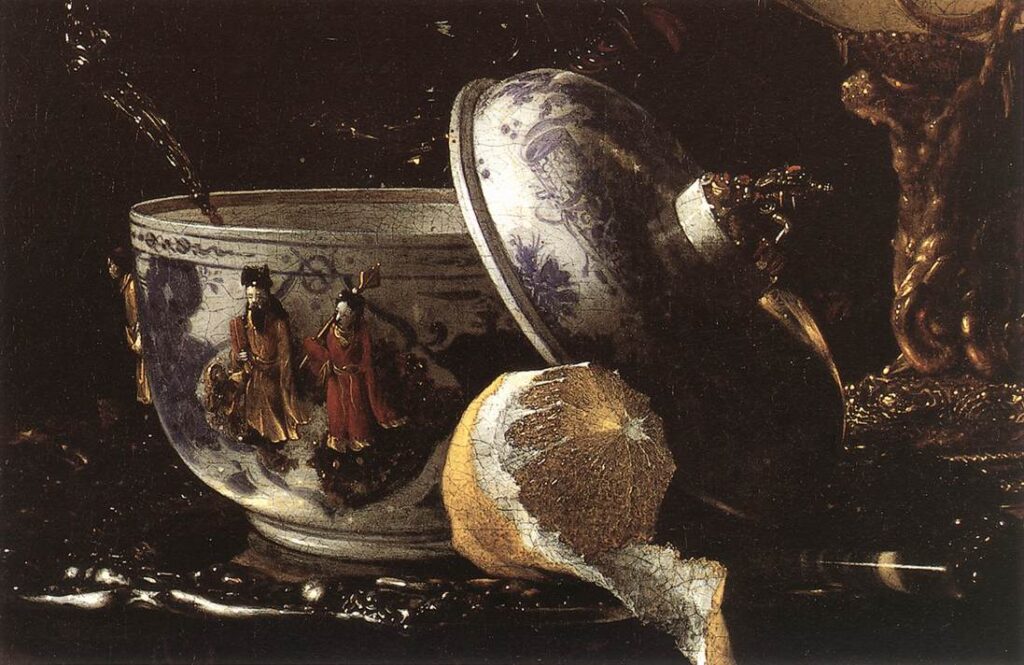 William Kalf. Naturaleza muerta con copa de nautilo, 1660. Museo Nacional Thyssen-Bornemisza