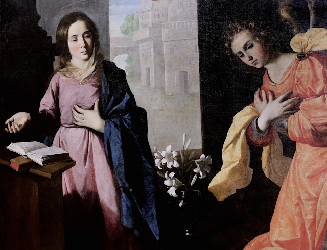 Francisco de Zurbarán. La Anunciación, 1639. Musée des Beaux Arts, Grenoble
