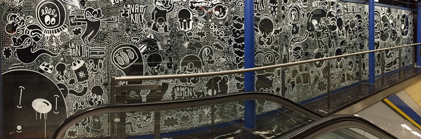 Línea ZERO. Moncloa. Arte urbano y grafiti en el metro de Madrid