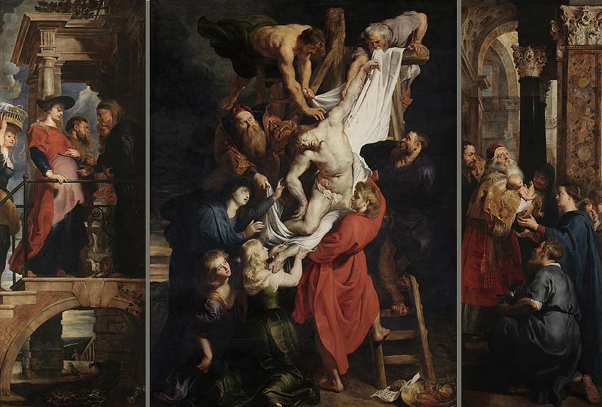 Peter Paul Rubens. Descendimiento de la cruz. Catedral de Amberes